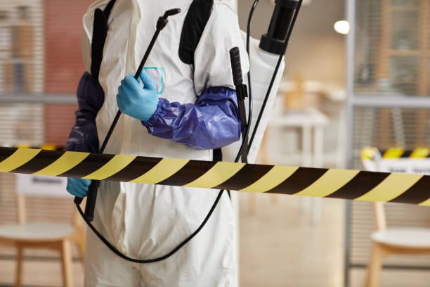 Professional Sewage Cleanup technician working in Hartford, OH